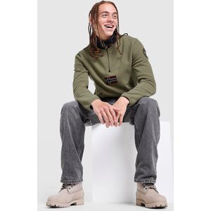 Napapijri Tev Polar 1/2 Zip Sweatshirt - Bruin- Heren, Bruin