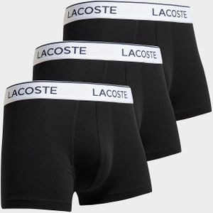 Lacoste 3-Pack Trunks - Zwart- Heren, Zwart