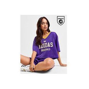 adidas Originals Varsity Mesh T-Shirt - Purple- Dames, Purple