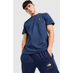 The North Face Fine Box Logo T-Shirt - Blauw- Heren, Blauw