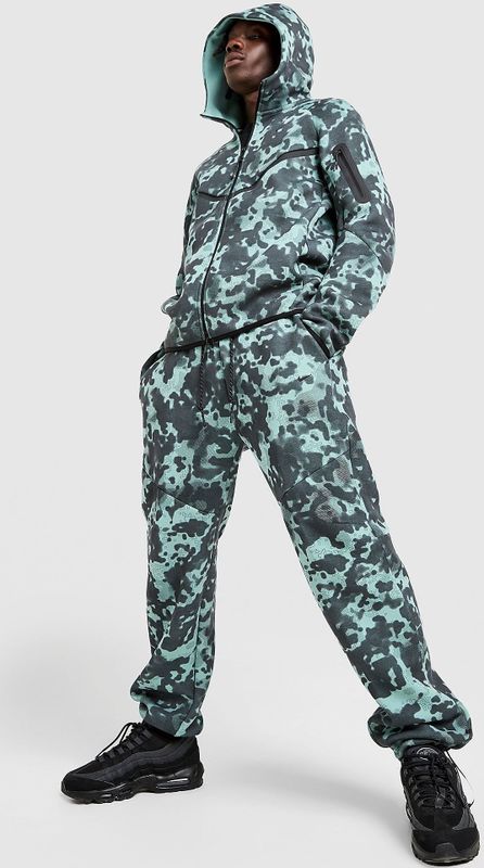 Nike - Tech Fleecebroek - Bruin - Camouflageprint - Heren