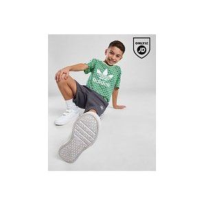 adidas Monogram Print T-Shirt/Shorts Set Children - Green, Green
