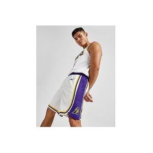 Nike Los Angeles Lakers Association Edition Swingman Men's Nike NBA Shorts - White/Amarillo/Field Purple- Heren, White/Amarillo/Field Purple