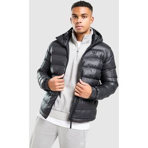 adidas Originals Shiny Baffle Jacket - Zwart- Heren, Zwart