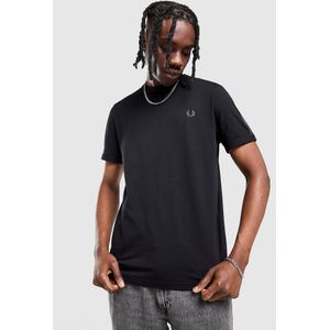 Fred Perry Tape T-Shirt - Zwart- Heren, Zwart