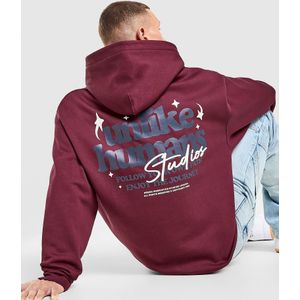 Unlike Humans Crafted Hoodie - Rood- Heren, Rood