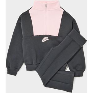 Nike Girls' 1/4 Zip Colour Block Tracksuit Children - Grijs - Kind, Grijs