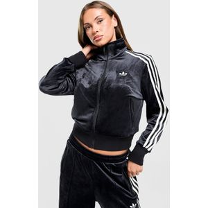adidas Originals Velour 3-Stripes Track Top - Zwart- Dames, Zwart