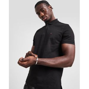 Tommy Hilfiger Zipped Polo Shirt - Zwart- Heren, Zwart
