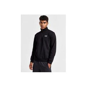 Emporio Armani EA7 Core 1/2 Zip Sweatshirt - Black- Heren, Black