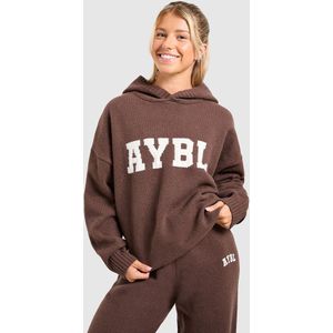 AYBL Varsity Knitted Overhead Hoodie - Bruin- Dames, Bruin