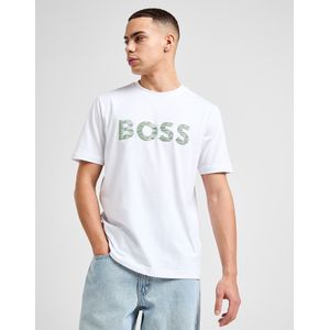BOSS Space Logo T-Shirt - Wit- Heren, Wit
