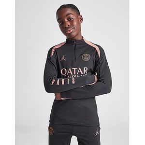 Jordan Paris Saint-Germain Strike Uit Jordan knit voetbaltrainingstop met Dri-FIT voor kids - Black/Rust Pink/Rust Pink, Black/Rust Pink/Rust Pink