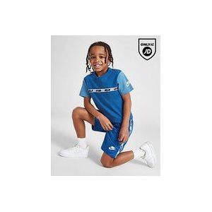 Nike Swoosh Tape T-shirt/Shorts Set Kinderen - Blue - Kind, Blue