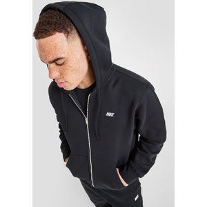 Nike Fleecehoodie met rits voor heren Sportswear Club - Zwart- Heren, Zwart