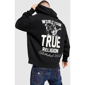 True Religion Badge Hoodie - Zwart- Heren, Zwart