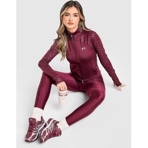 Under Armour Embossed Full Zip Track Top - Rood- Dames, Rood