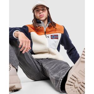 Napapijri Borg Full Zip Fleece - Oranje- Heren, Oranje