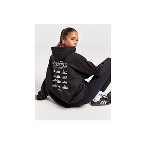 adidas Originals Footwear Graphic Hoodie - Black- Dames, Black