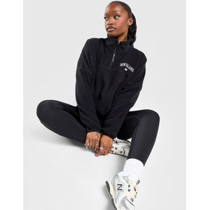 New Balance Varsity Polar Fleece 1/4 Zip Sweatshirt - Zwart- Dames, Zwart