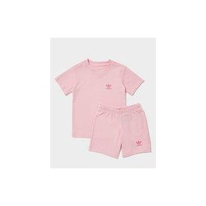 adidas Originals Girls' Essential T-Shirt/Shorts Set Infant - Pink, Pink