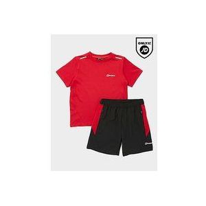 Berghaus Tech T-Shirt/Shorts Set Children - Red, Red
