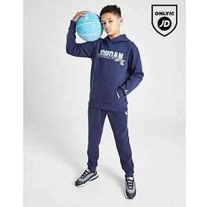 Jordan College Patch Overhead Hoodie Junior - Blue, Blue