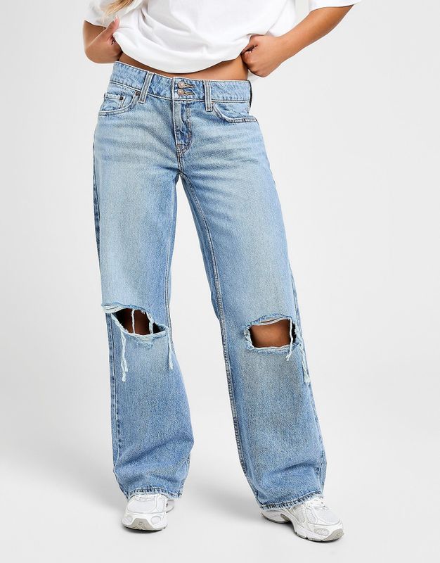 Levi's - Superlow Ripped Jeans - Blauw - Dames