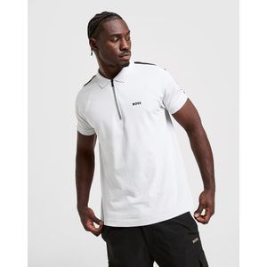 BOSS Philix Zip Polo Shirt - Grijs- Heren, Grijs