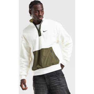 Nike 1/4 Zip Polar Fleece - Wit- Heren, Wit