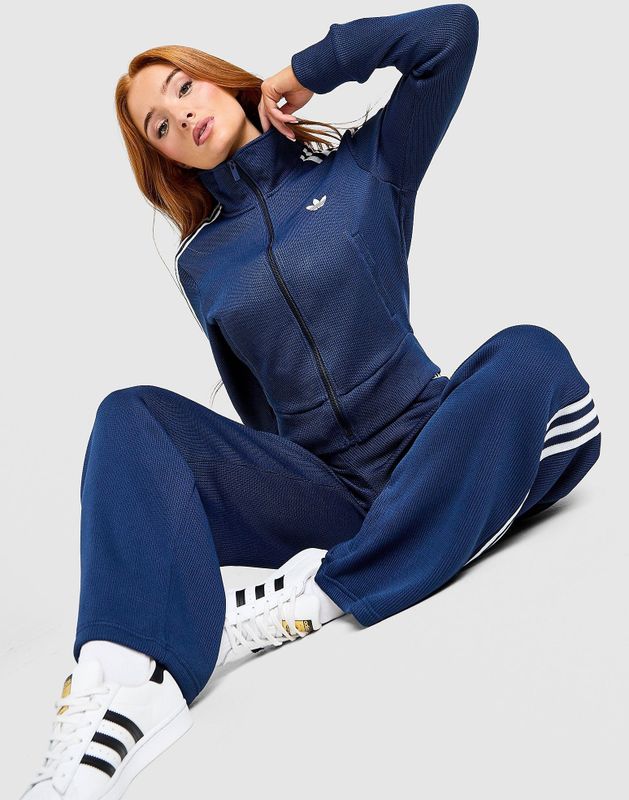 adidas Originals - Knit Firebird Track Top - Dames - Navy