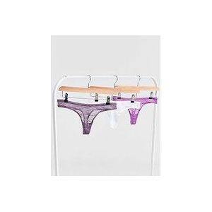 Calvin Klein Underwear 3 Pack Sheer Lace Strings - Multi- Dames, Multi