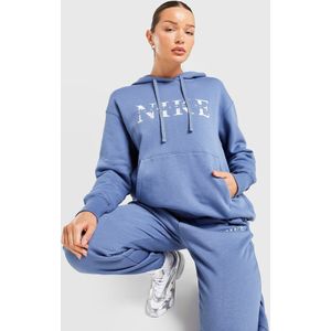 Nike Graphic Oversized Hoodie - Blauw- Dames, Blauw