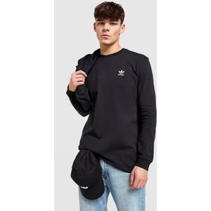 adidas Originals Trefoil Essential Long Sleeve T-Shirt - Zwart- Heren, Zwart
