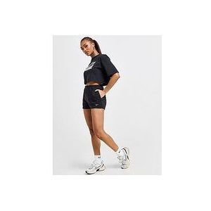 Nike Aansluitende damesshorts met hoge taille van sweatstof (5 cm) Sportswear Chill Terry - Black- Dames, Black