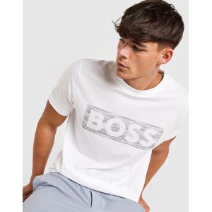 BOSS Space Reverse T-Shirt - Wit- Heren, Wit