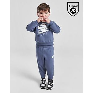 Nike Futura Graphic Fleece Crew Tracksuit Infant - Blue - Kind, Blue