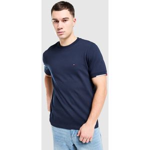 Tommy Hilfiger Small Logo T-Shirt - Blauw- Heren, Blauw
