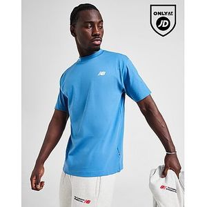 New Balance Linear Logo T-Shirt - Blue- Heren, Blue