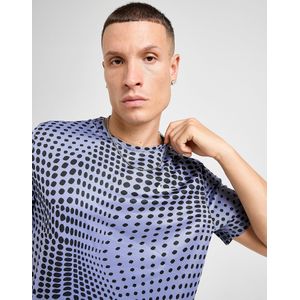 Nike Dri-FIT hardlooptop met print voor heren Miler - Blauw- Heren, Blauw