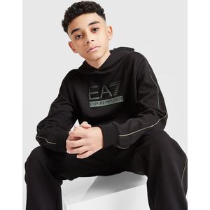 EA7 Emporio Armani Fleece Large Logo Hoodie Junior - Zwart - Kind, Zwart