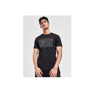 Lacoste Croc Wordmark Graphic T-Shirt - Black- Heren, Black