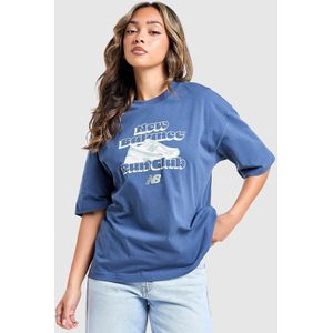 New Balance 740 Boyfriend T-Shirt - Blauw- Dames, Blauw