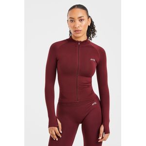 AYBL Empower Seamless Full Zip Top - Rood- Dames, Rood