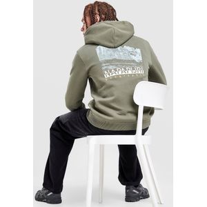 Napapijri Mirada Back Graphic Overhead Hoodie - Olive- Heren, Olive