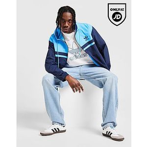 adidas Originals Retro Windbreaker Jacket - Blue- Heren, Blue