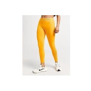 Nike 7/8-legging met halfhoge taille en mesh vlakken voor dames Pro - Orange- Dames, Orange