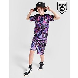 adidas Originals Palm All Over Print T-Shirt Junior - Purple - Kind, Purple