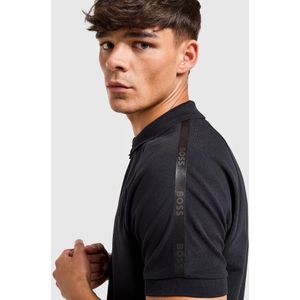 BOSS Philix Zip Polo Shirt - Blauw- Heren, Blauw