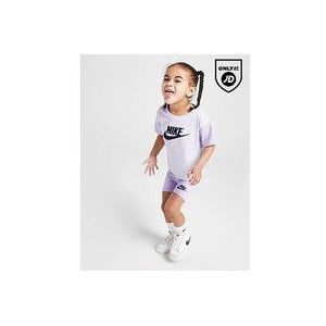 Nike Girls' Colour Block T-Shirt/Shorts Set Infant - Purple, Purple